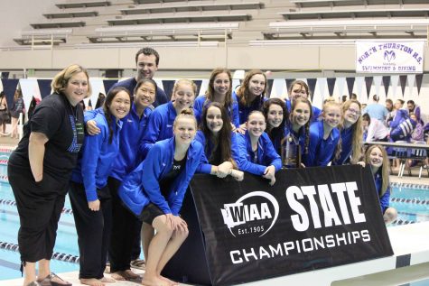 Team unity brings girls swim to third consecutive State championship