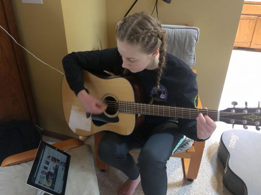 When learning a new skill (in my case, guitar,) the internet comes in handy. It’s easy to find free online resources to help you learn as well.  -- Naia Willemsen